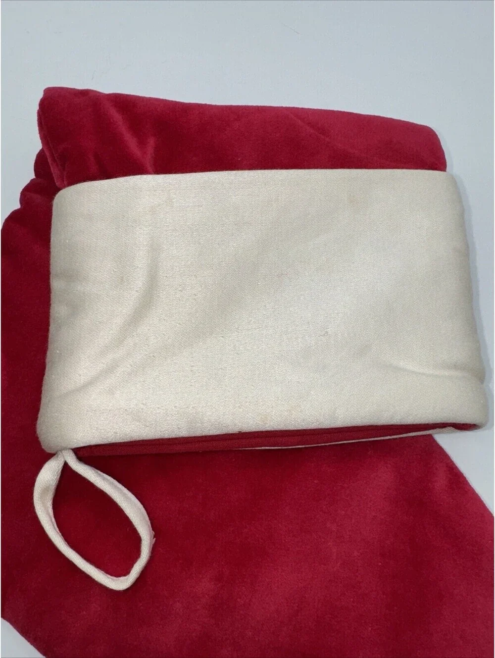 Simple Socks Cut & Stitch Christmas Stocking Red With Holly Embroidery 20” Long